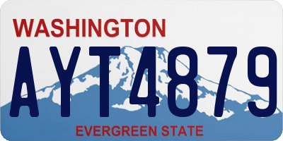 WA license plate AYT4879