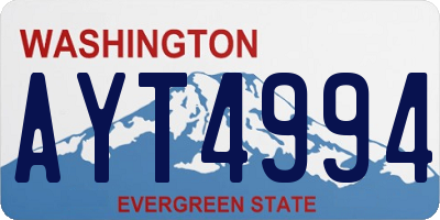 WA license plate AYT4994