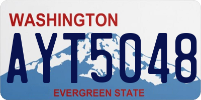 WA license plate AYT5048