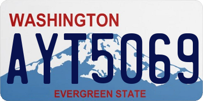 WA license plate AYT5069