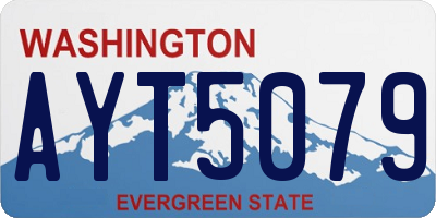 WA license plate AYT5079