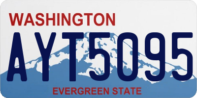 WA license plate AYT5095
