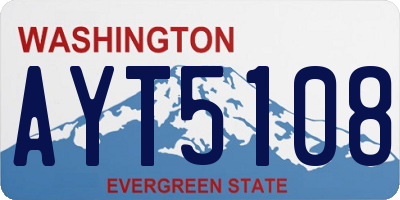 WA license plate AYT5108