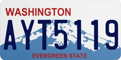WA license plate AYT5119