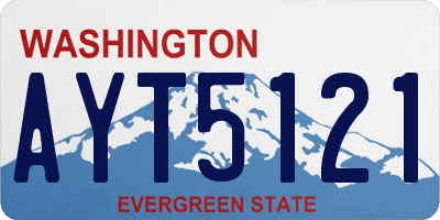 WA license plate AYT5121