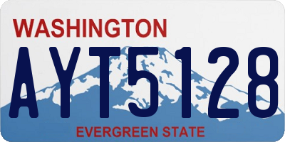 WA license plate AYT5128