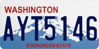WA license plate AYT5146