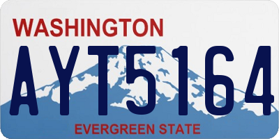 WA license plate AYT5164