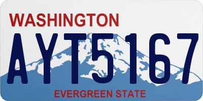 WA license plate AYT5167
