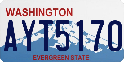 WA license plate AYT5170