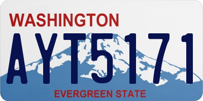 WA license plate AYT5171
