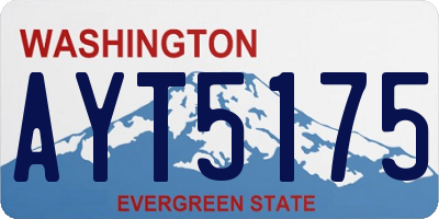 WA license plate AYT5175