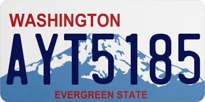 WA license plate AYT5185