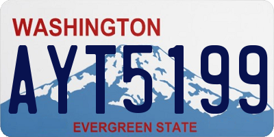 WA license plate AYT5199