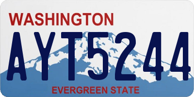 WA license plate AYT5244