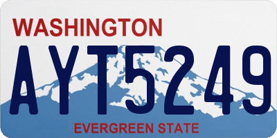 WA license plate AYT5249