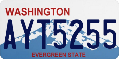 WA license plate AYT5255