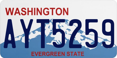WA license plate AYT5259