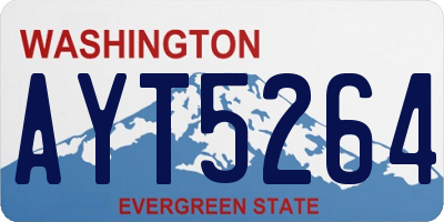 WA license plate AYT5264