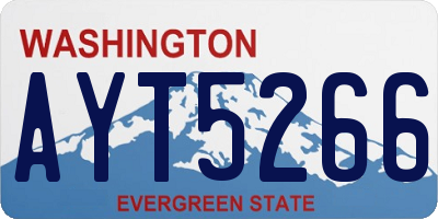 WA license plate AYT5266