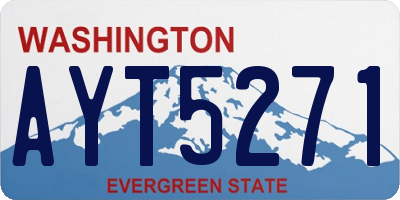 WA license plate AYT5271