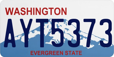 WA license plate AYT5373