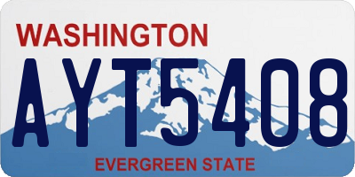 WA license plate AYT5408
