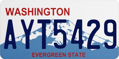 WA license plate AYT5429