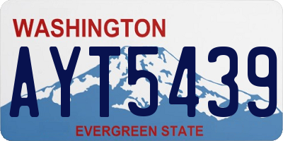 WA license plate AYT5439