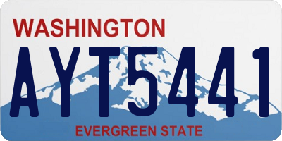 WA license plate AYT5441