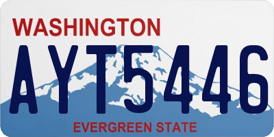 WA license plate AYT5446
