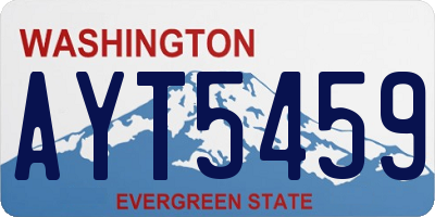 WA license plate AYT5459