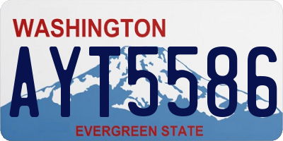 WA license plate AYT5586