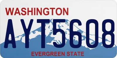 WA license plate AYT5608