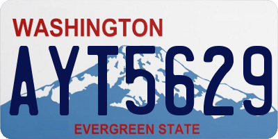 WA license plate AYT5629