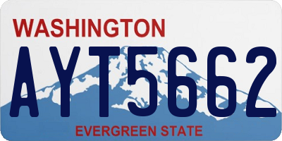 WA license plate AYT5662