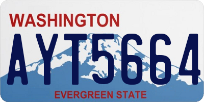 WA license plate AYT5664