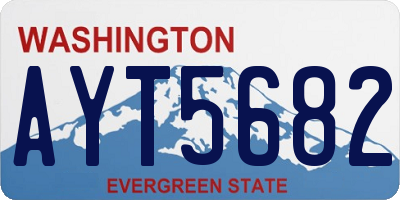 WA license plate AYT5682