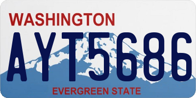 WA license plate AYT5686