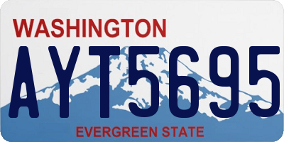 WA license plate AYT5695