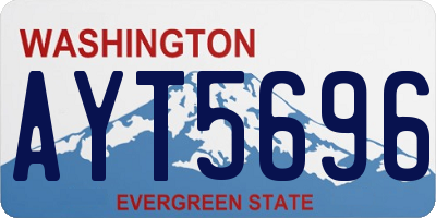 WA license plate AYT5696