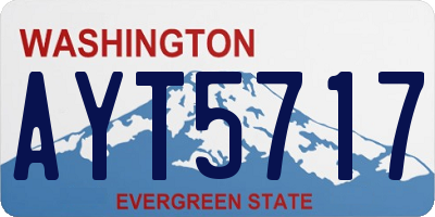 WA license plate AYT5717