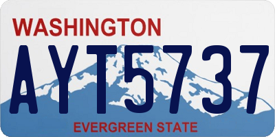 WA license plate AYT5737