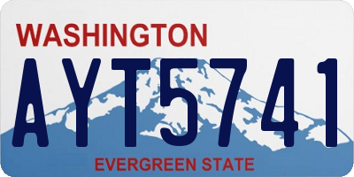 WA license plate AYT5741