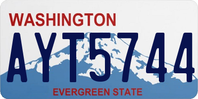 WA license plate AYT5744