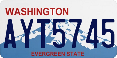 WA license plate AYT5745