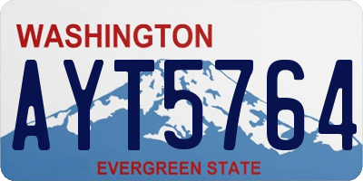WA license plate AYT5764