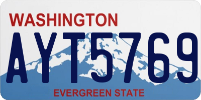 WA license plate AYT5769