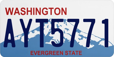 WA license plate AYT5771