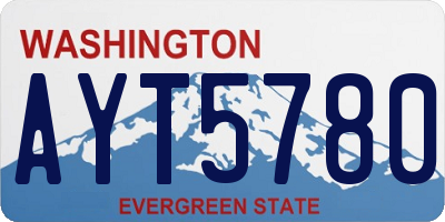WA license plate AYT5780